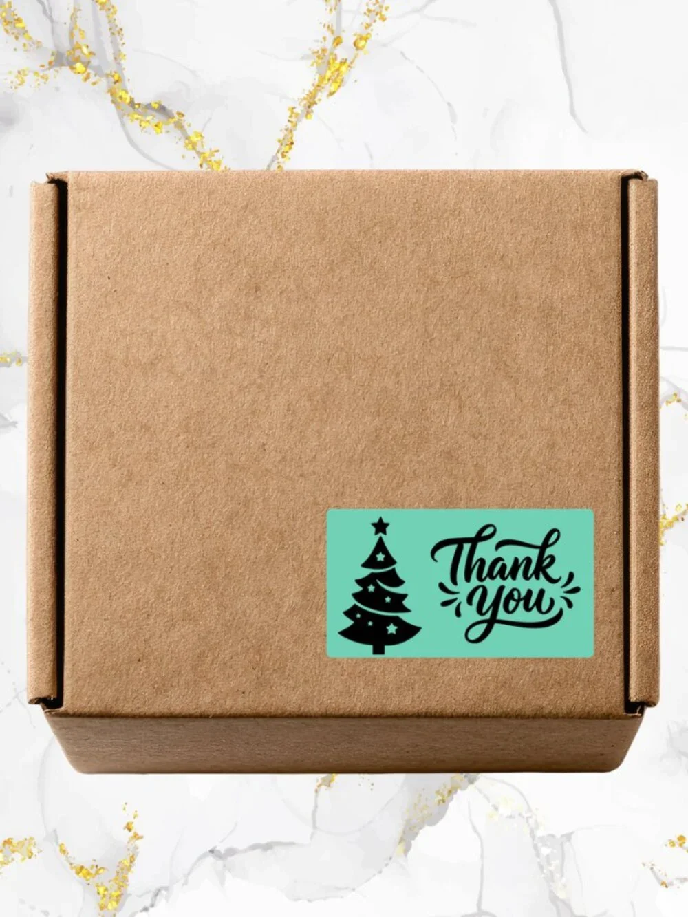 Christmas Thank You Stickers | Holiday Design | Small Business Packaging